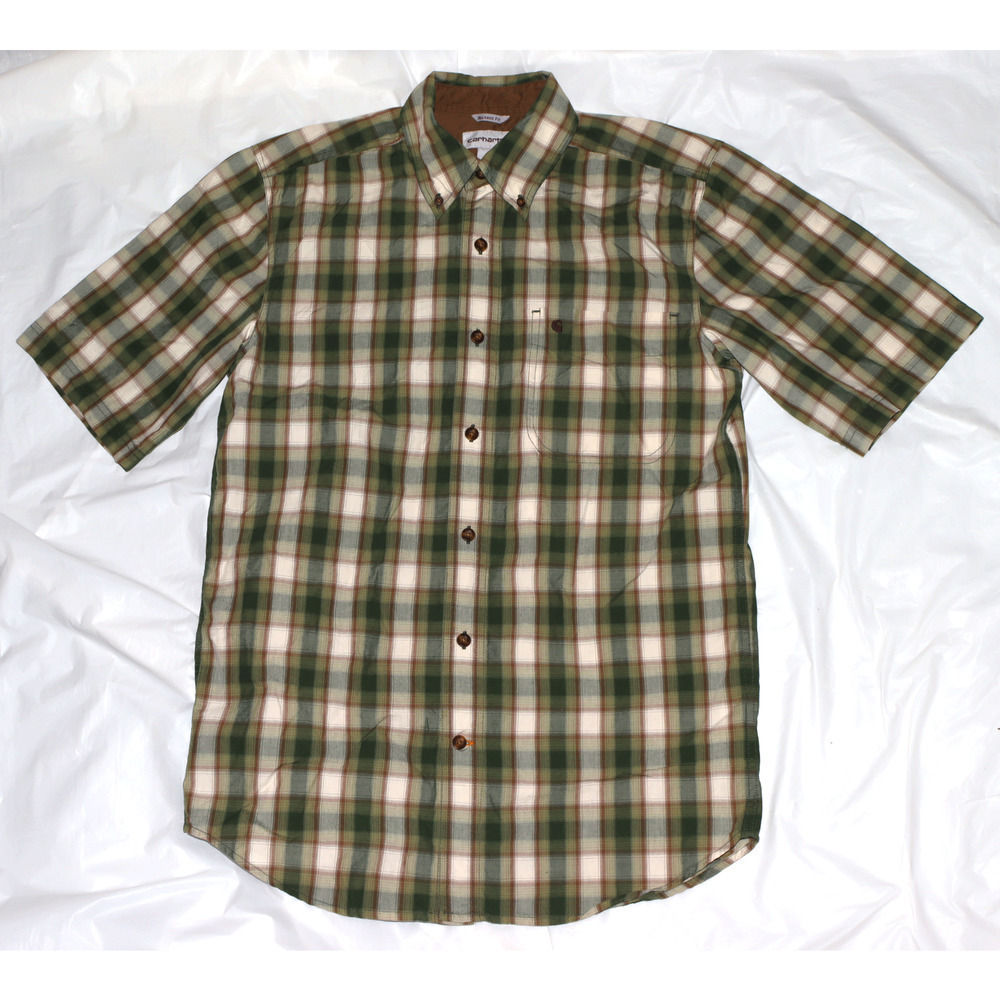 Carhartt Relaxed Fit Men's Short Sleeve Button Down Shirt Size Small